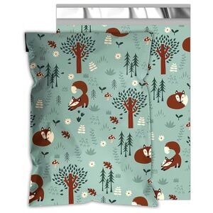 Bundle of 25 Fox Print 10x13” Polymailers